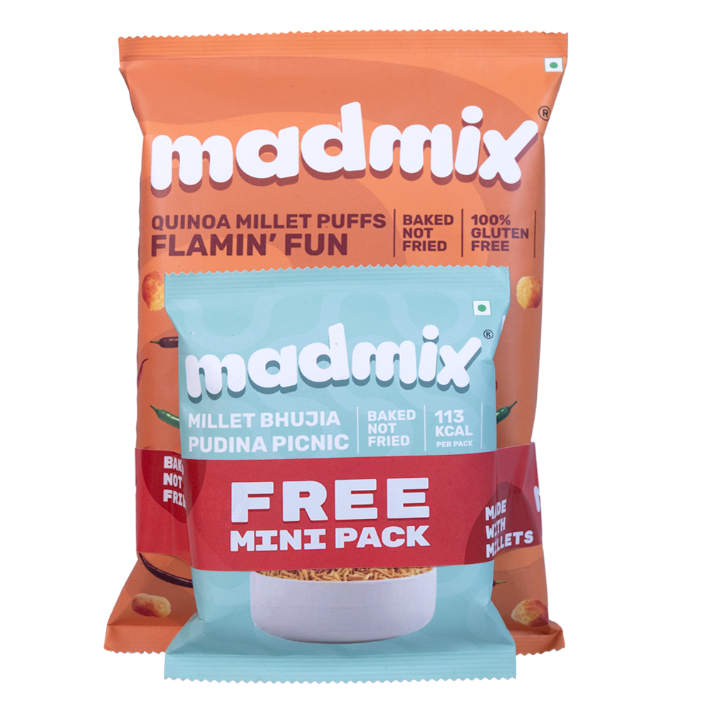 Madmix Quinoa Millet Puffs