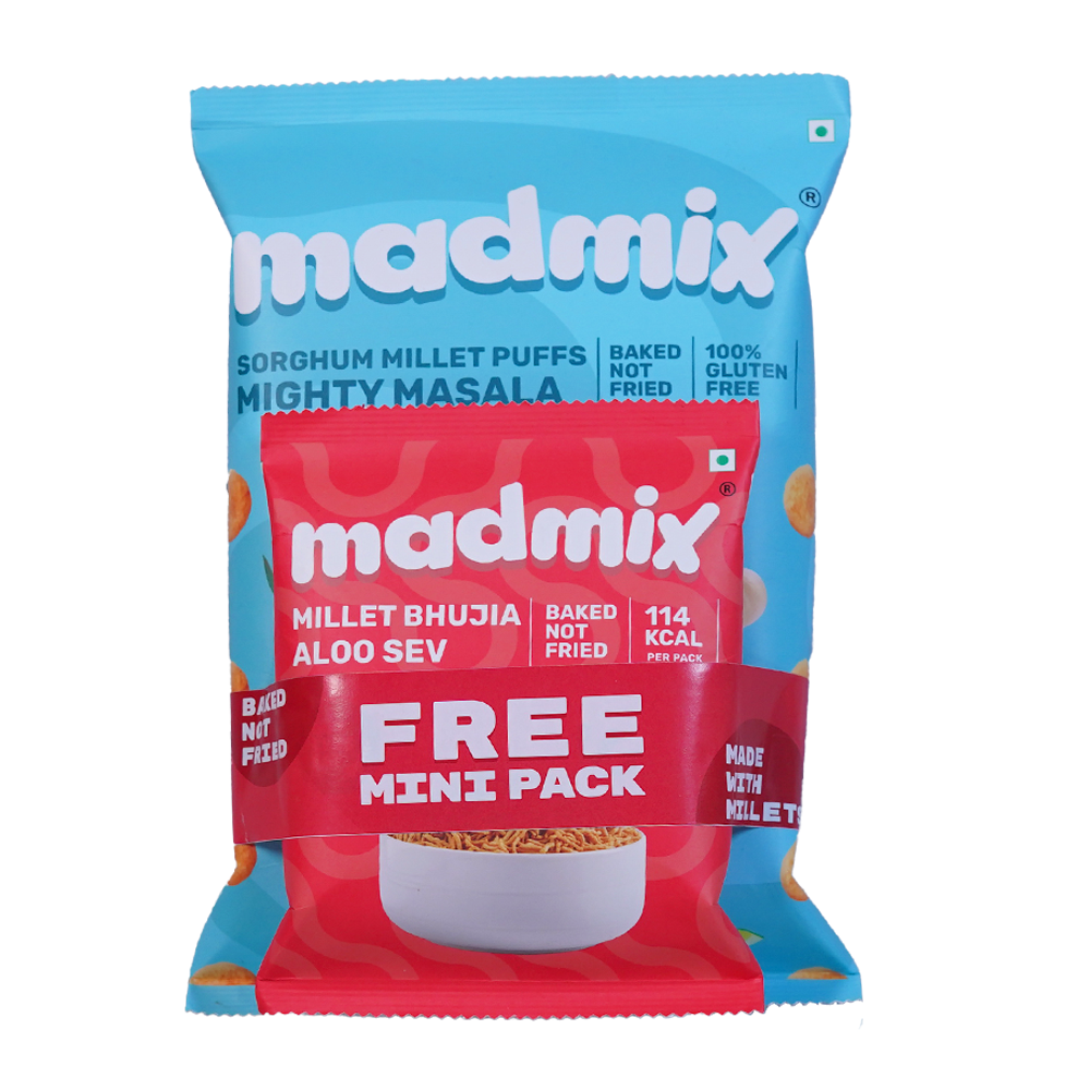 Madmix Jowar Millet Puffs