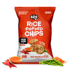 BRB Rice Popped Chips | Peri Peri Flavour | Not Fried. Not Baked | High Protein | No Palm Oil, Healthy Snack