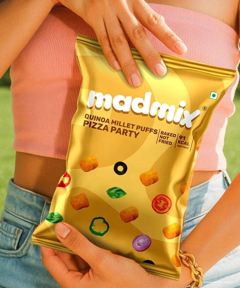 Madmix Quinoa Millet Puffs - Pizza Party